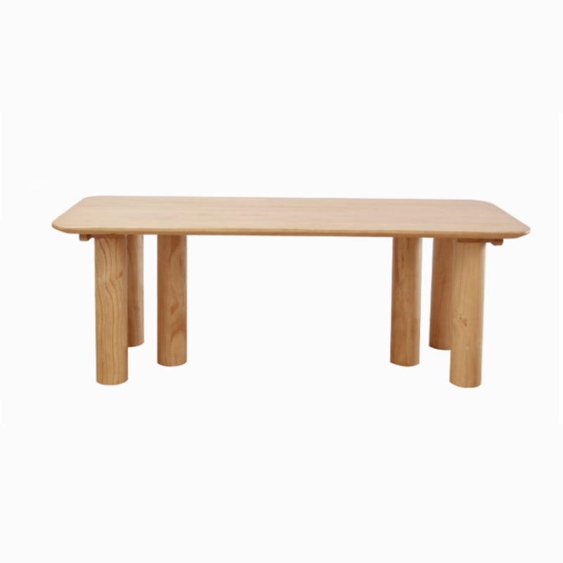 Modern 1/2/3/5/7 Pieces Rectangle Dining Set Solid Wood Dining Table with Chairs