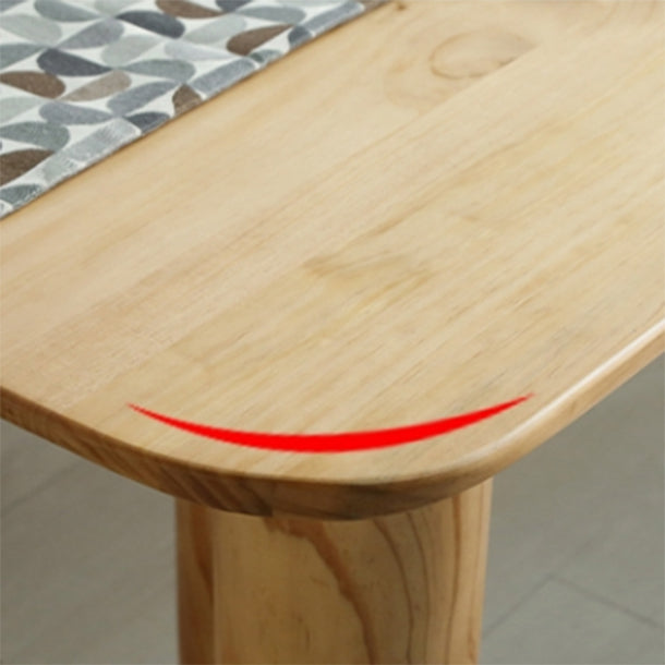 Modern 1/2/3/5/7 Pieces Rectangle Dining Set Solid Wood Dining Table with Chairs