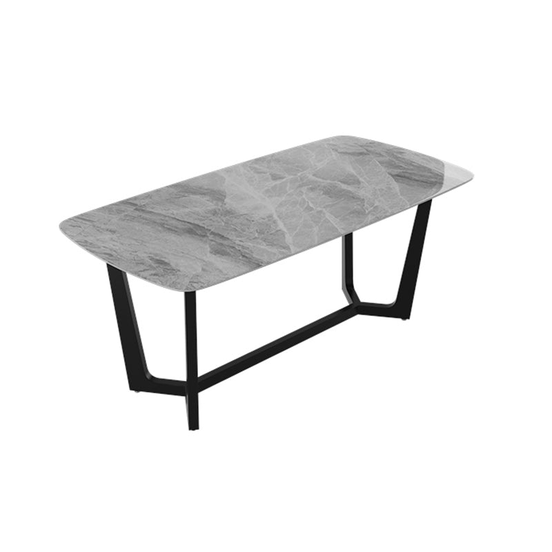 1/5/6/7 Pieces Sintered Stone Dining Table Set Rectangular Dining Room Table