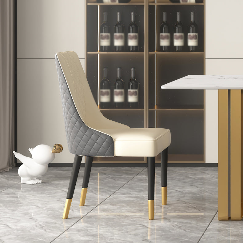1/4/5/6/7 Pieces Dining Chairs Set  White Sintered Stone Dining Table Set for Home Use