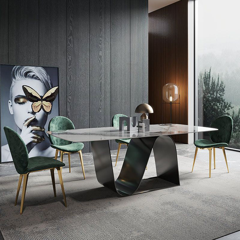 1/4/5/7 Pieces Dining Set Rectangle White Dining Table Set for Home Use
