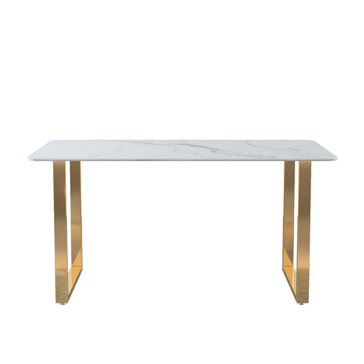 Glam 1/2/5 Pieces Dining Set Rectangle Stone Dining Table for Dining Room