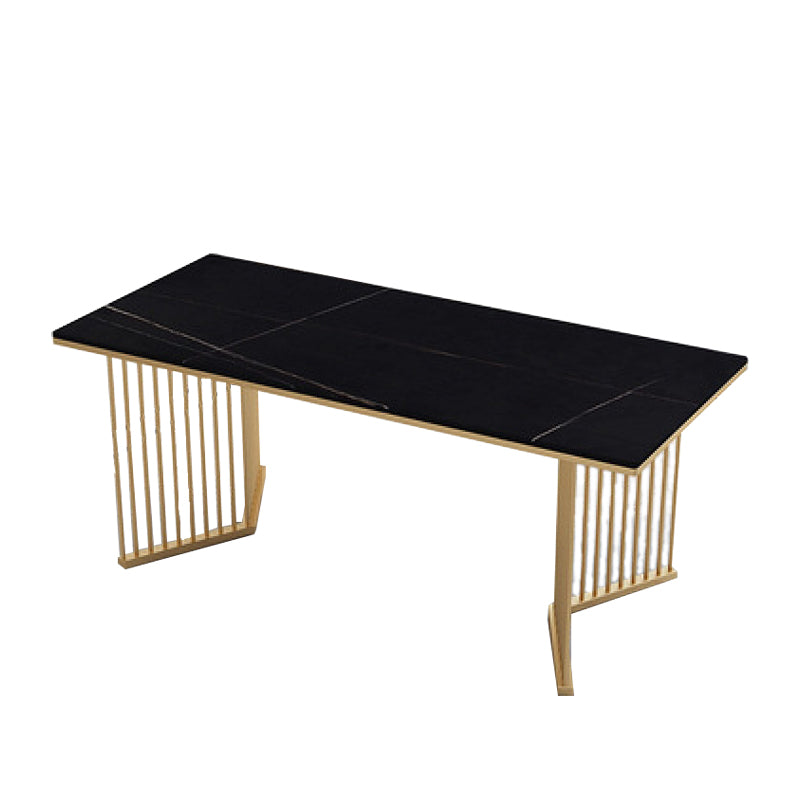 Glam 1/5/7 Pieces Dining Set Rectangle Stone Dining Table for Dining Room