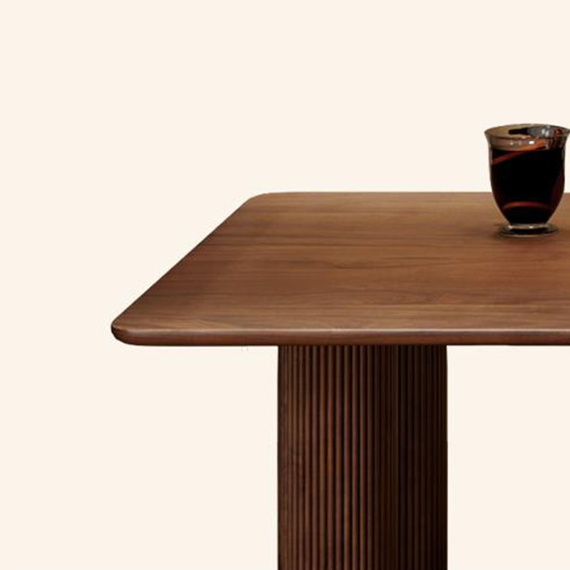 Free Form Wood Dining Table Pinewood Table Contemporary with 3 Legs