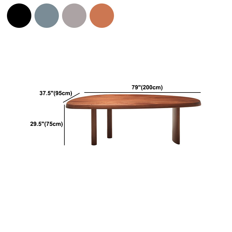 Solid Wood Dining Table Free Form Furniture for Home with Tripod Base