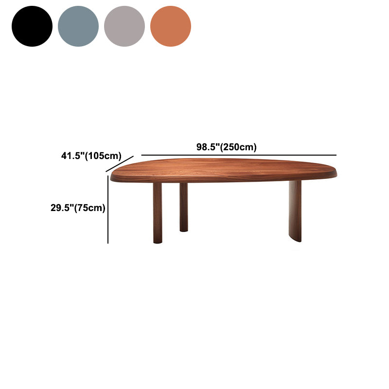 Solid Wood Dining Table Free Form Furniture for Home with Tripod Base