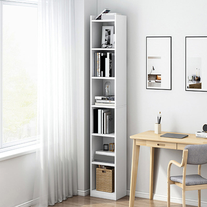 Modern Manufactured Wood Standard Bookshelf Vertical Closed Back Bookcase for Home