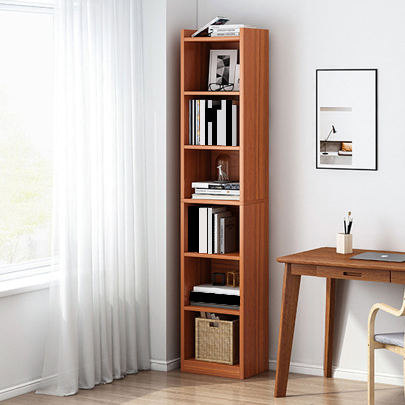 Modern Manufactured Wood Standard Bookshelf Vertical Closed Back Bookcase for Home