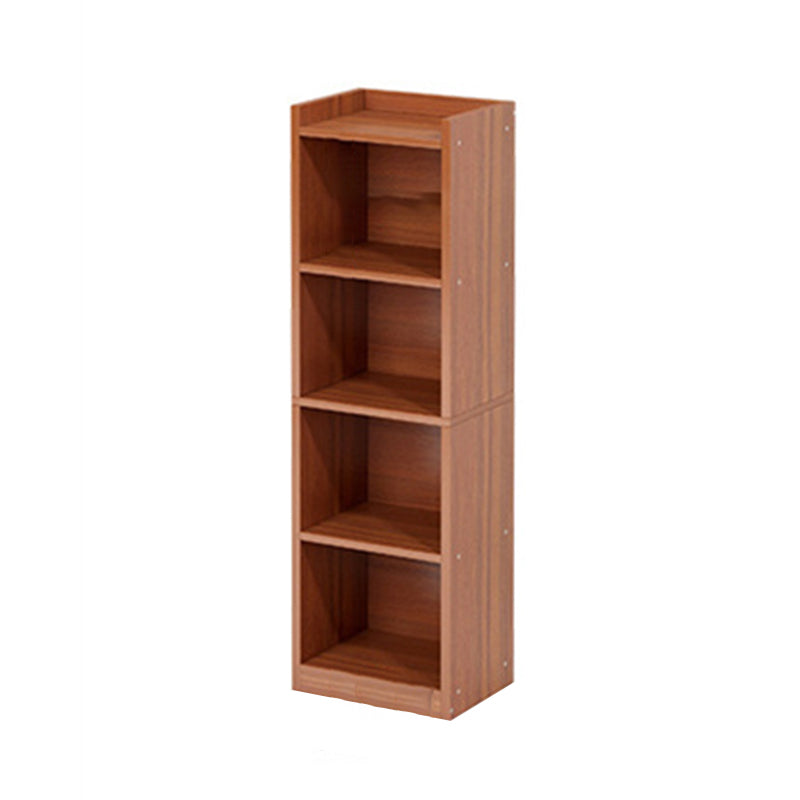 Modern Manufactured Wood Standard Bookshelf Vertical Closed Back Bookcase for Home