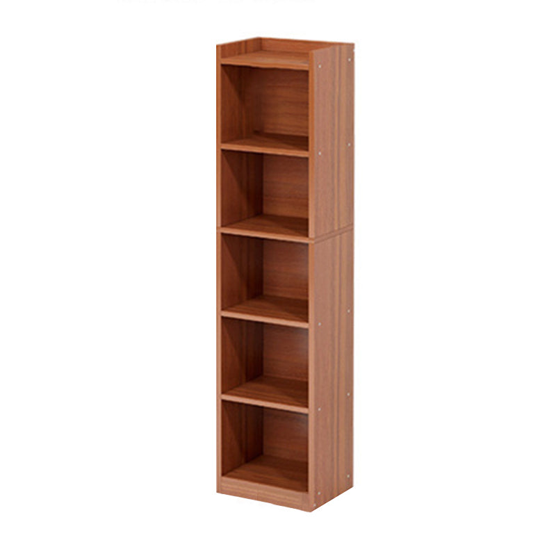 Modern Manufactured Wood Standard Bookshelf Vertical Closed Back Bookcase for Home