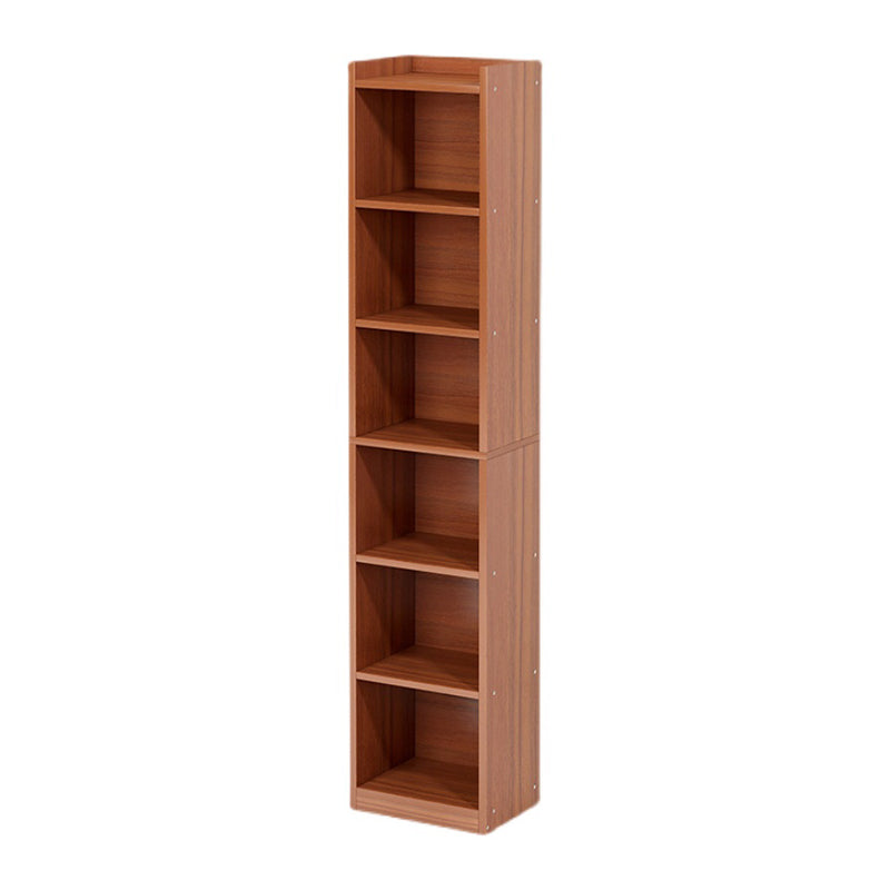 Modern Manufactured Wood Standard Bookshelf Vertical Closed Back Bookcase for Home