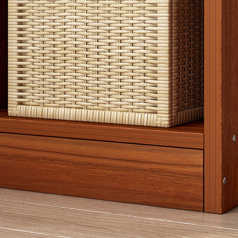 Modern Manufactured Wood Standard Bookshelf Vertical Closed Back Bookcase for Home