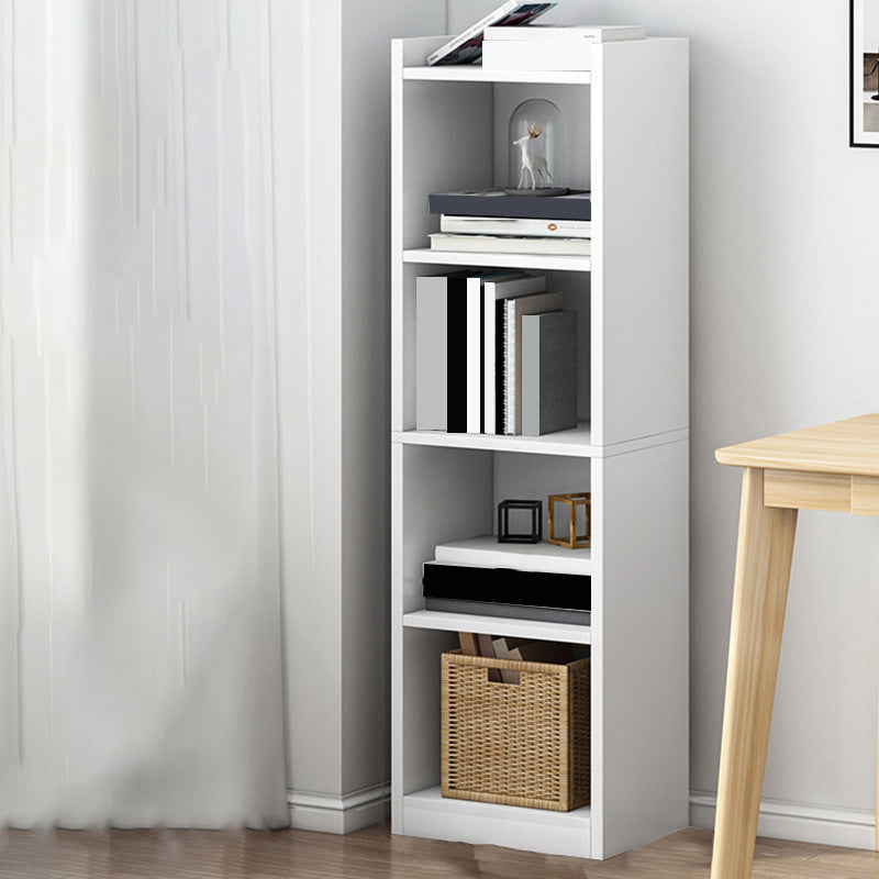 Modern Manufactured Wood Standard Bookshelf Vertical Closed Back Bookcase for Home