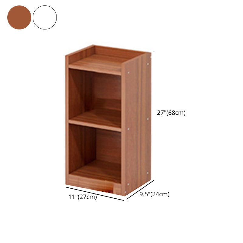 Modern Manufactured Wood Standard Bookshelf Vertical Closed Back Bookcase for Home