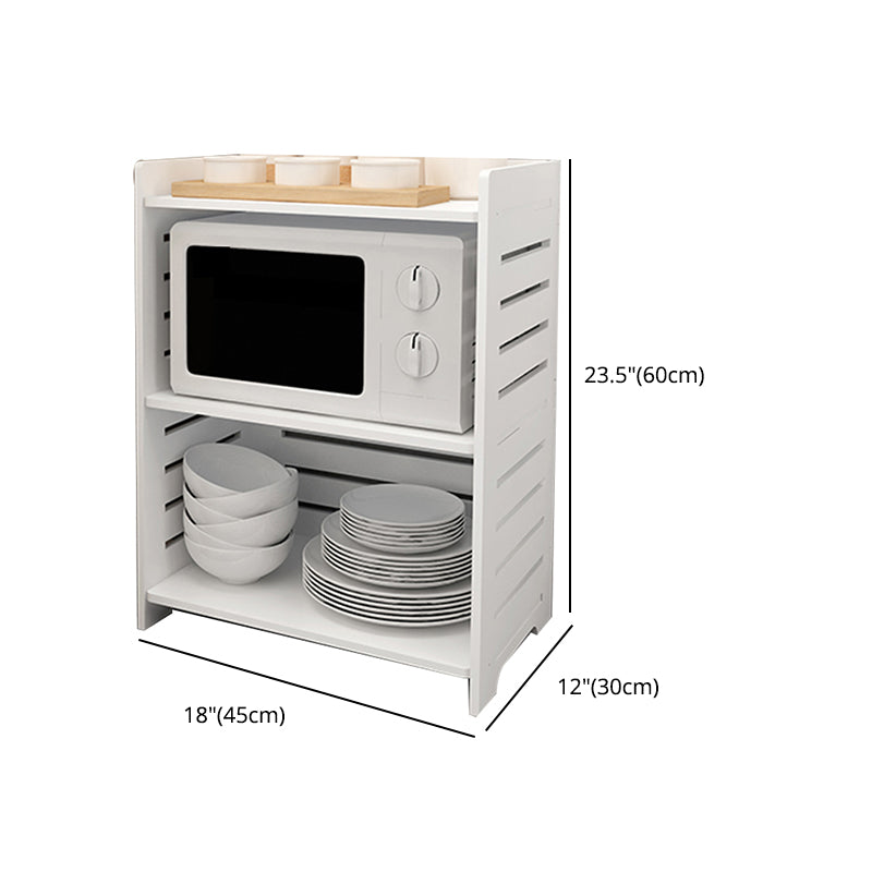 11.81"W Bookcase Contemporary Style Pure White Bookshelf for Home Office