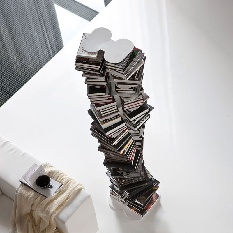 Home Office Geometric Bookcase Modern Style Metal Bookshelves