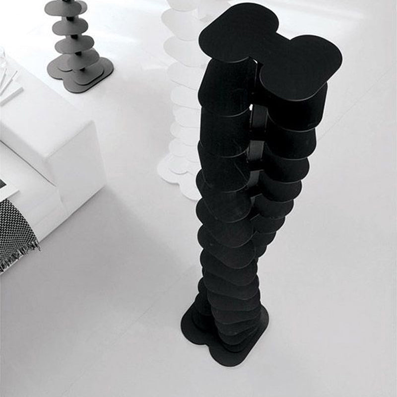 Home Office Geometric Bookcase Modern Style Metal Bookshelves