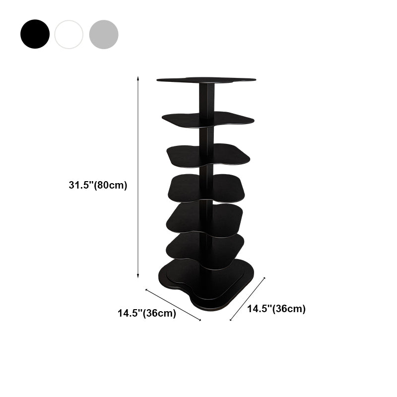 Home Office Geometric Bookcase Modern Style Metal Bookshelves