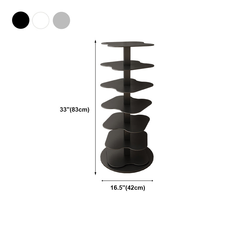 Home Office Geometric Bookcase Modern Style Metal Bookshelves