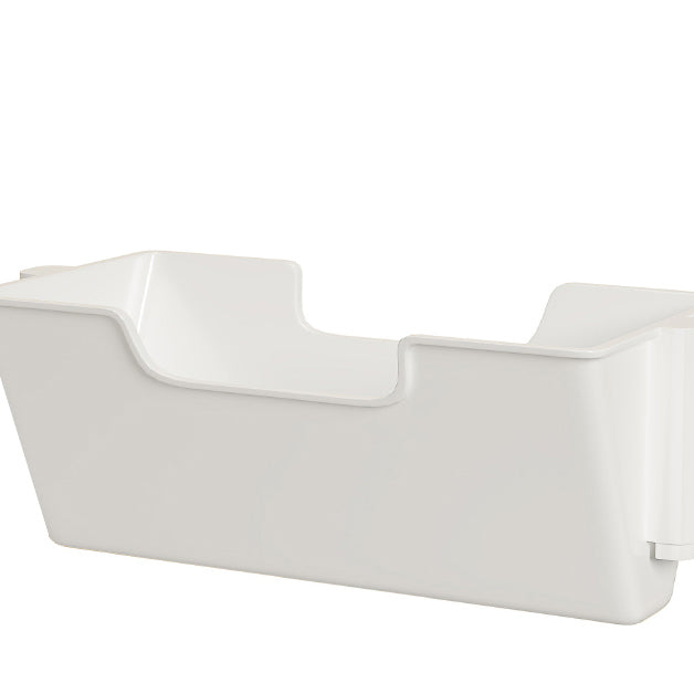 7.87"W Bookcase Contemporary Style Closed Back White Bookshelf for Home Office