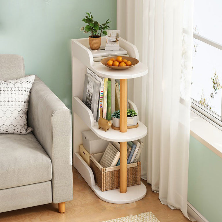 Home Standard Bookcase Modern Wooden Bookshelf with Rectangle Shelves