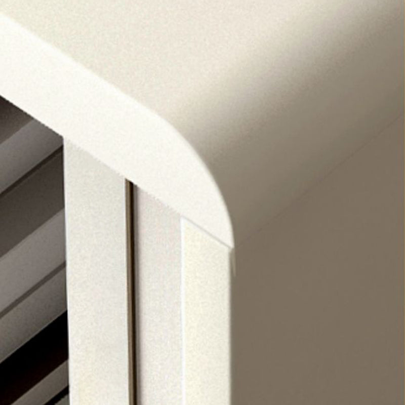 Wood Standard Bookcase Contemporary Style Closed Back Bookshelf with Drawer