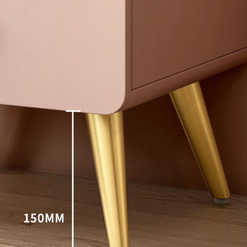 Wood Standard Bookcase Contemporary Style Closed Back Bookshelf with Drawer