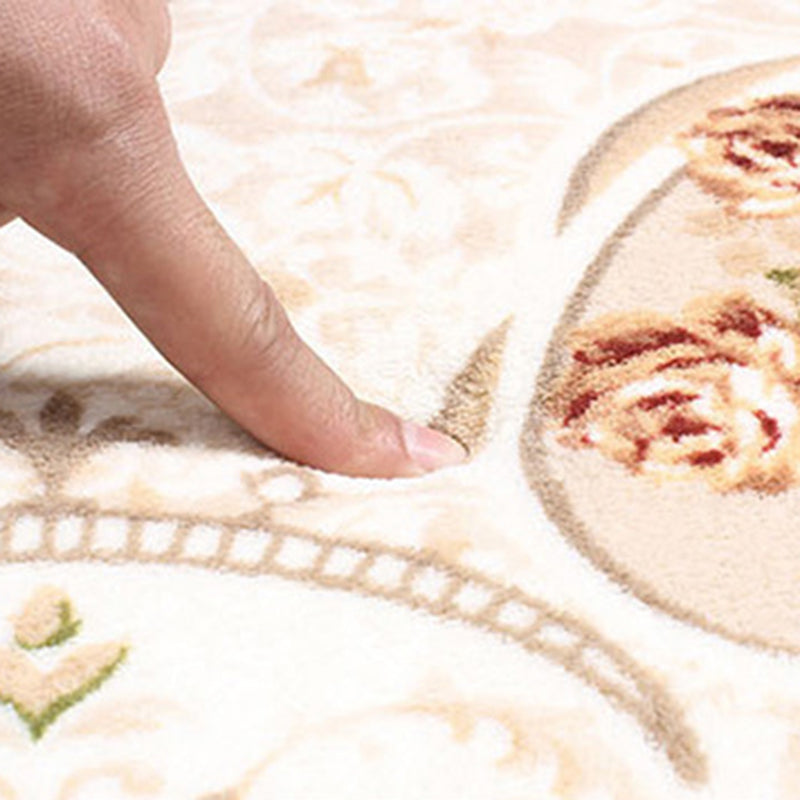 Modern European Style Rug Living Room Carpet Polyester Washable Area Rug