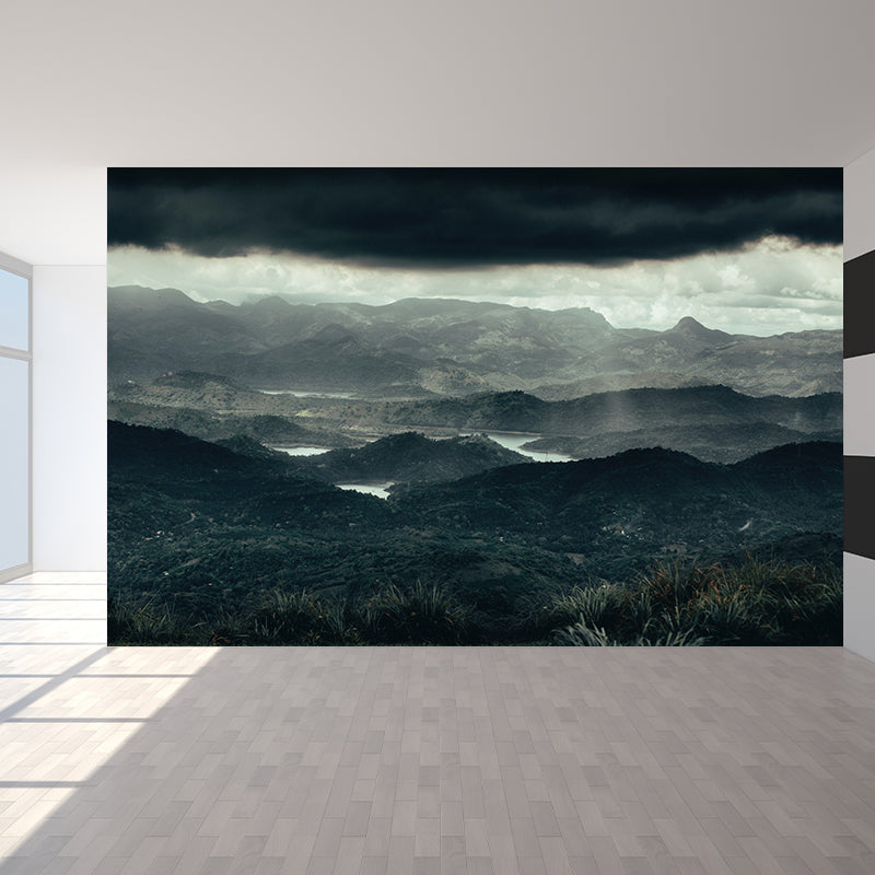 Environment Friendly Resistant Mural Wallpaper Mountain Range Living Room Wall Mural