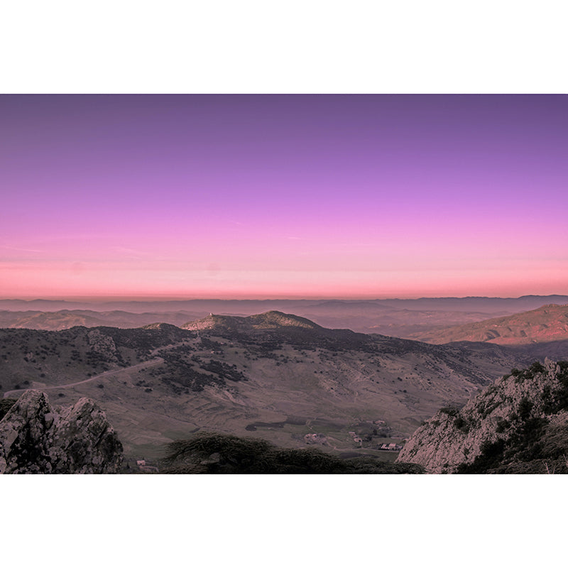 Photography Wall Mural Wallpaper Mountain Range Sitting Room Wall Mural