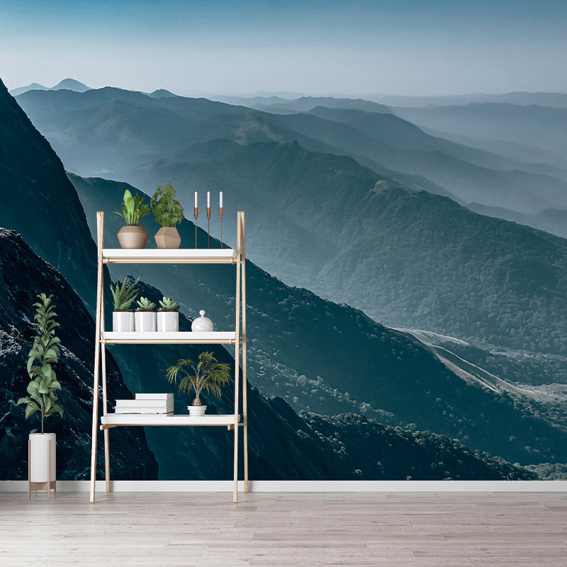 Mountain Range Environment Friendly Resistant Mural Wallpaper Sleeping Room Wall Mural