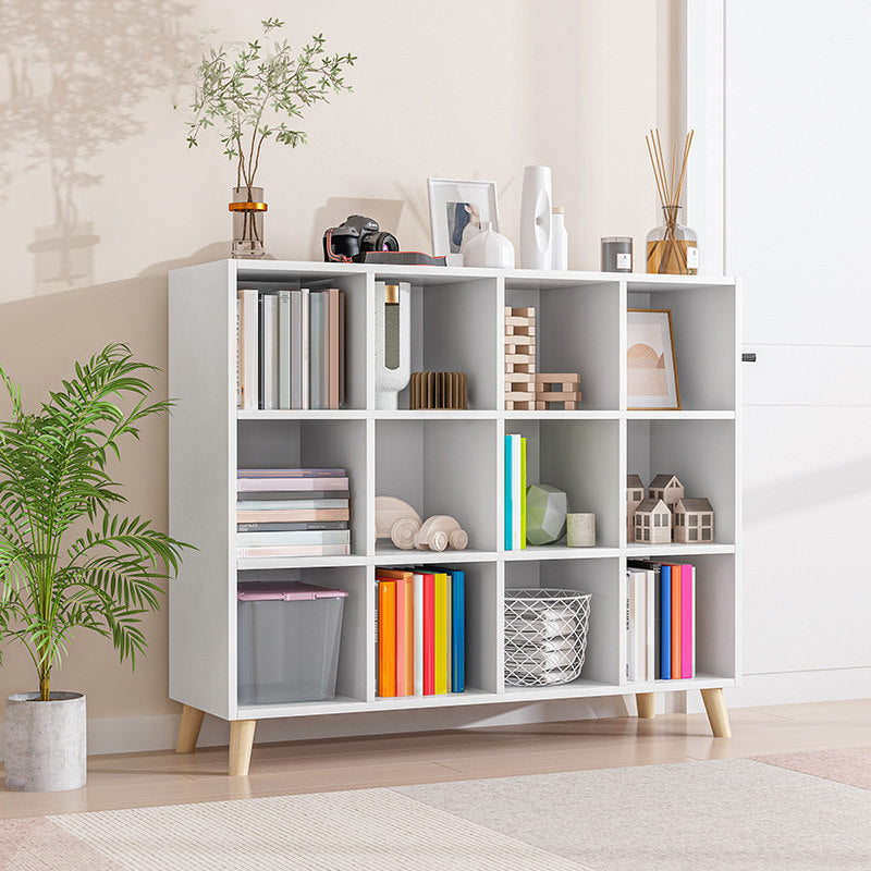 Cube Shelf Bookcase Engineered Wood Bookshelf for Study Room