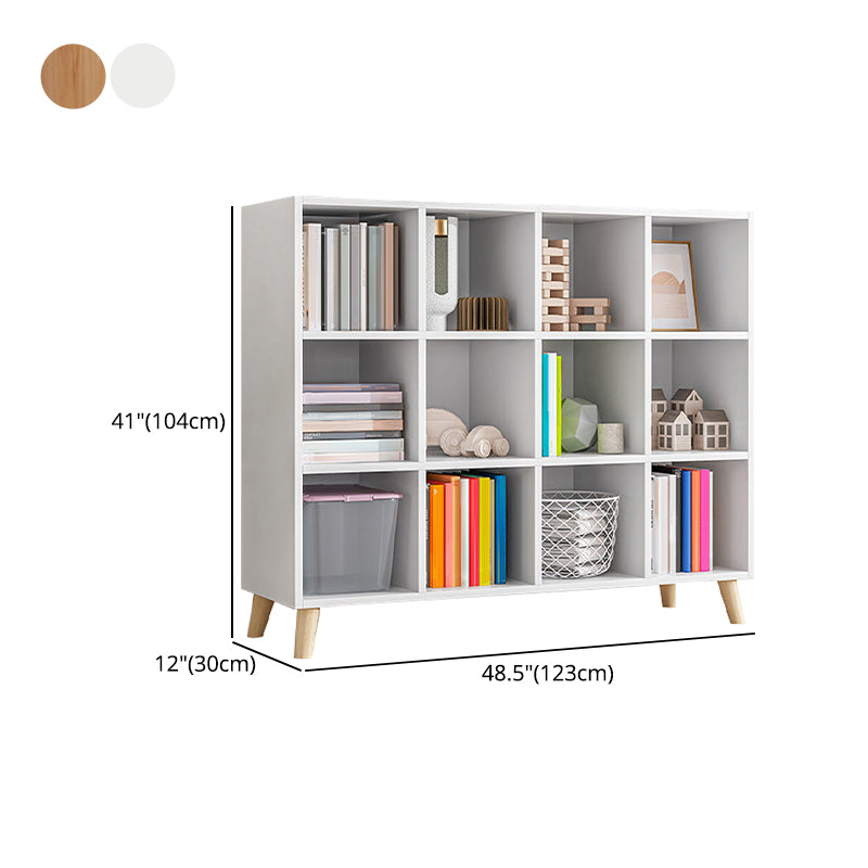 Cube Shelf Bookcase Engineered Wood Bookshelf for Study Room