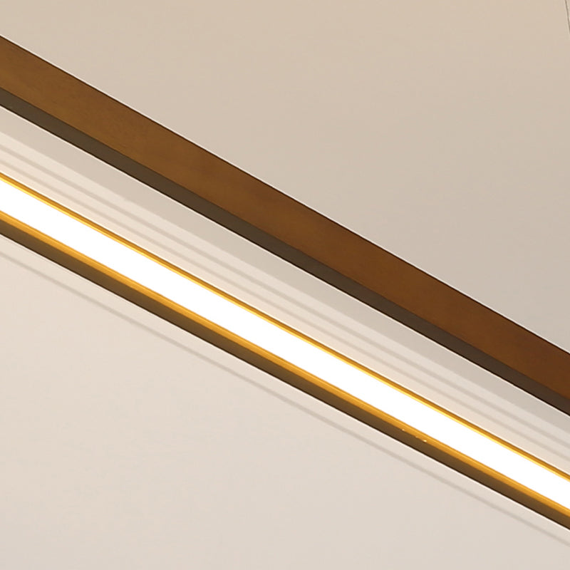 Contemporary Wood Kitchen Pendant Light Oval 1 Light Ceiling Pendant Light