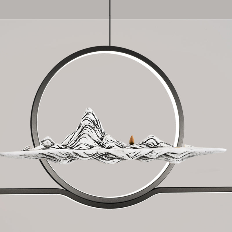 Contemporary Metal 2 Light Pendant Lights Linear Island Light Fixtures for Kitchen