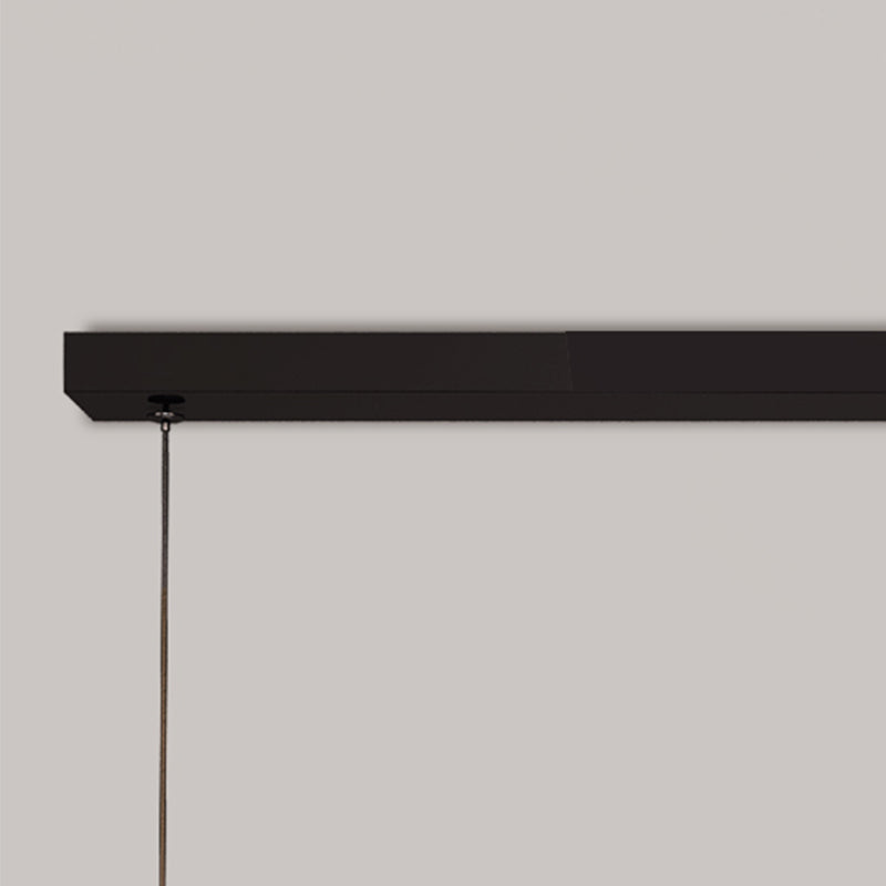 Contemporary Metal 2 Light Pendant Lights Linear Island Light Fixtures for Kitchen