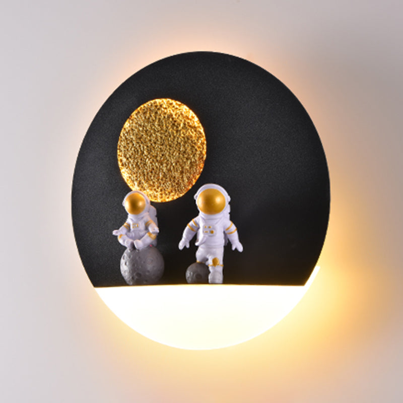 1 Light Geometric Wall Lighting Fixtures Modern Style Metal Wall Lights