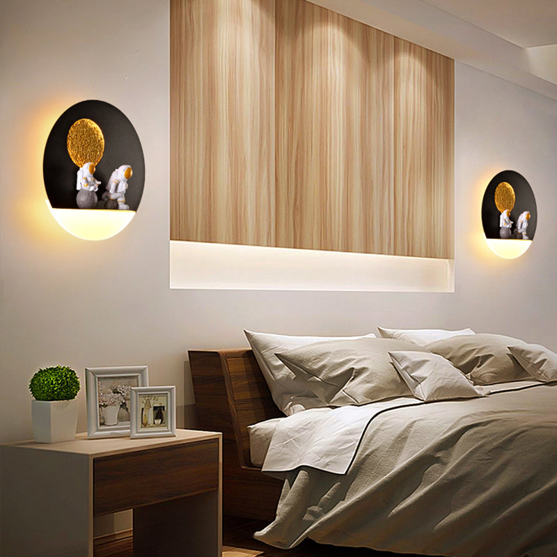 1 Light Geometric Wall Lighting Fixtures Modern Style Metal Wall Lights