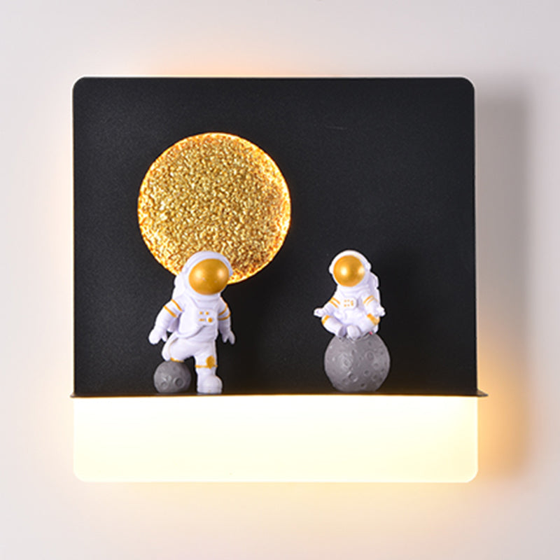 1 Light Geometric Wall Lighting Fixtures Modern Style Metal Wall Lights