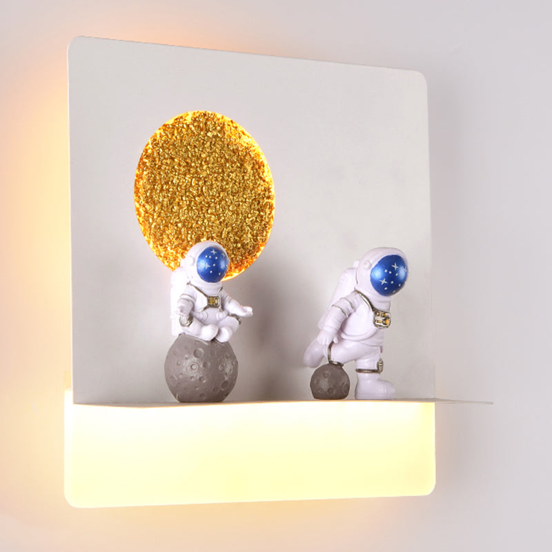 1 Light Geometric Wall Lighting Fixtures Modern Style Metal Wall Lights