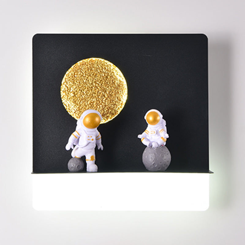 1 Light Geometric Wall Lighting Fixtures Modern Style Metal Wall Lights