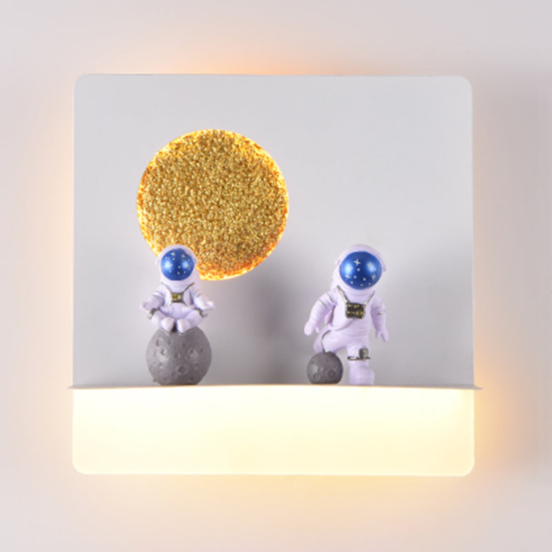 1 Light Geometric Wall Lighting Fixtures Modern Style Metal Wall Lights