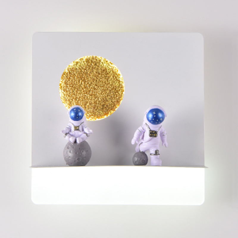 1 Light Geometric Wall Lighting Fixtures Modern Style Metal Wall Lights