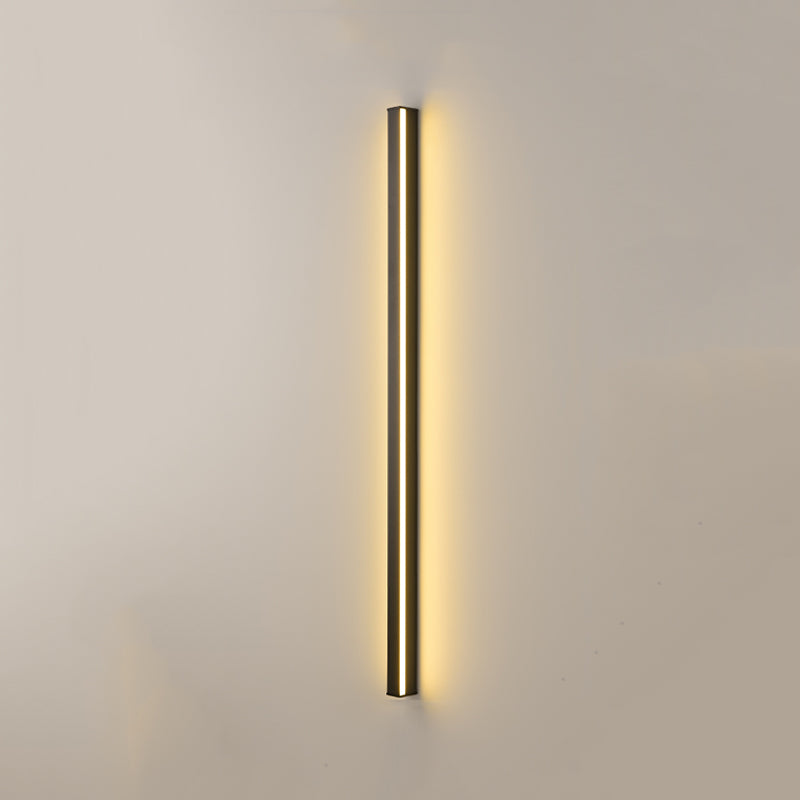 Linear Shape Metal Wall Light Modern Style Single Light Wall Lighting Idea