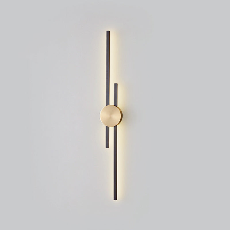 Multi Lights Linear Wall Lighting Fixtures Modern Style Metal Wall Mounted Lights