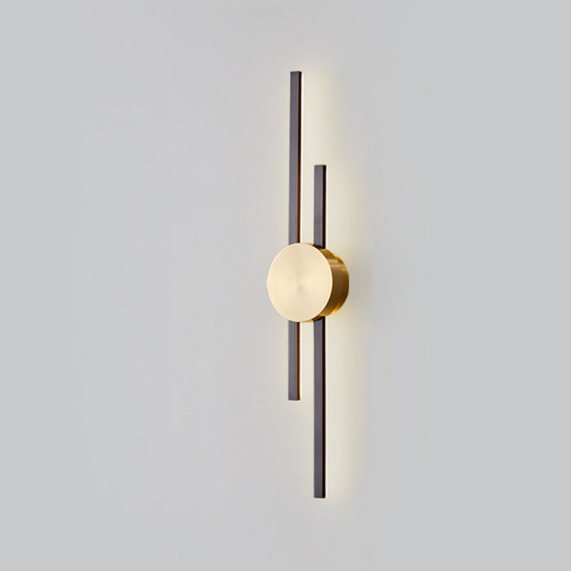 Multi Lights Linear Wall Lighting Fixtures Modern Style Metal Wall Mounted Lights