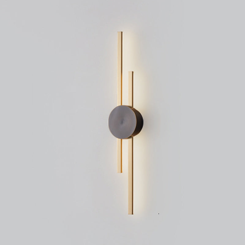 Multi Lights Linear Wall Lighting Fixtures Modern Style Metal Wall Mounted Lights