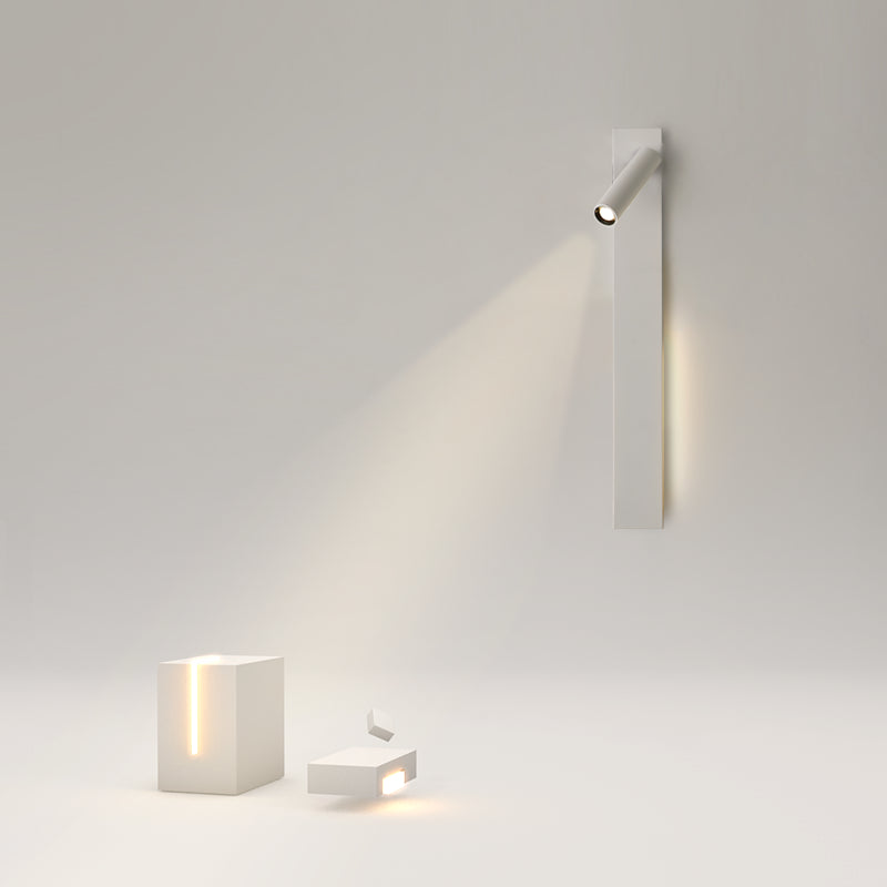 Metal Square Shape Wall Light Modern Style 2-Lights Reading Wall Mounted Light Fixture