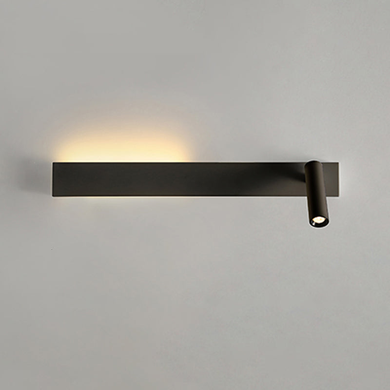 Metal Square Shape Wall Light Modern Style 2-Lights Reading Wall Mounted Light Fixture