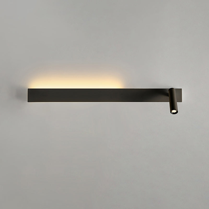 Metal Square Shape Wall Light Modern Style 2-Lights Reading Wall Mounted Light Fixture